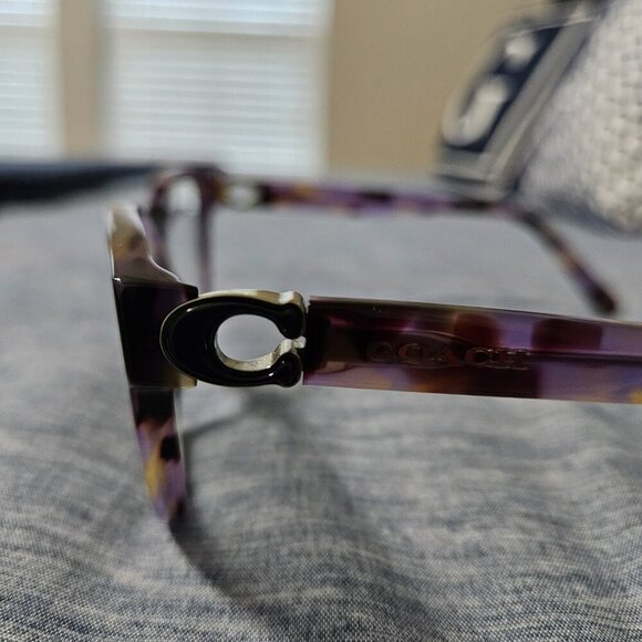 🔆50% OFF! Coach 6153 Purple Tortoise Eyeglass Frames - Picture 3 of 14